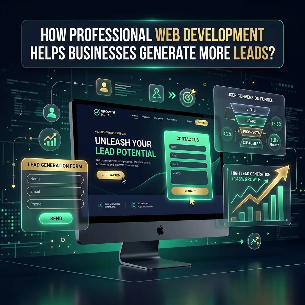 How Professional Web Development Helps Businesses Generate More Leads?